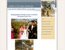 Tablet Screenshot of inthestarsweddings.com